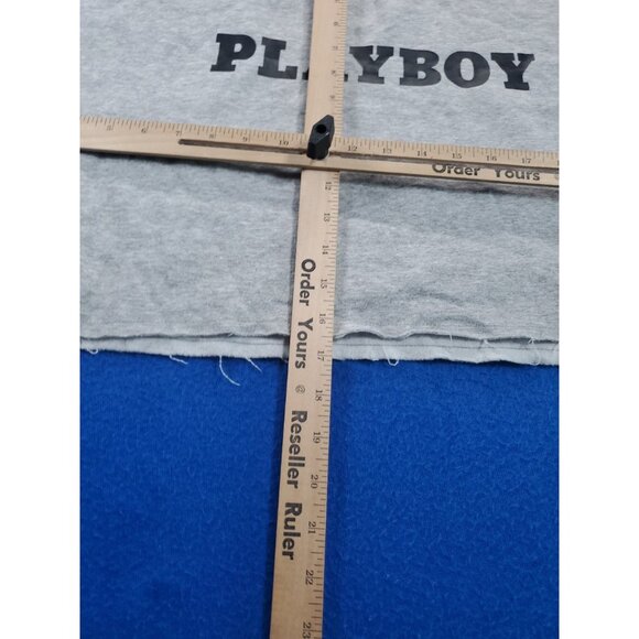 Playboy x Missguided Long Sleeve Cropped Sweater Gray Sweatshirt Women’s Size 8 - Picture 11 of 16